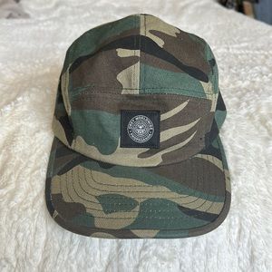 NWOT Obey 5 Panel Hat, Camo, Adjustable Strap One Size Fits All